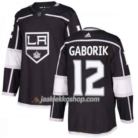 Miehille NHL Los Angeles Kings Pelipaita Marian Gaborik 12 Adidas 2017-2018 Musta Authentic